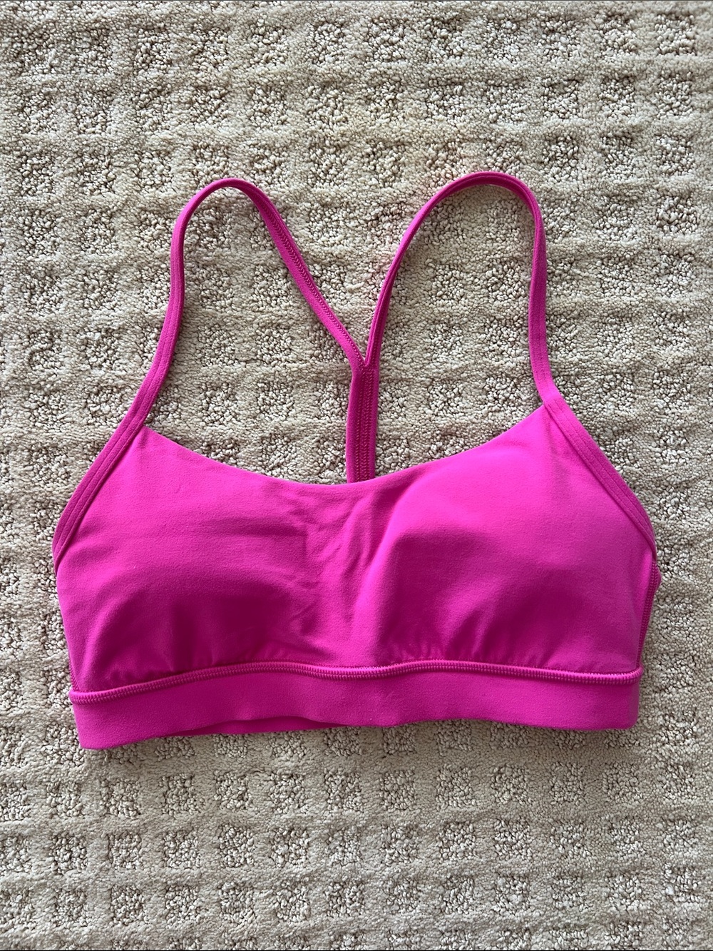 lululemon athletica Flow Y Sports Bra Light Support, A/B Cup - Pink